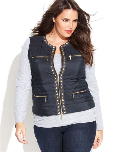 michael kors plus size puffer vest|Michael Kors down vest women.